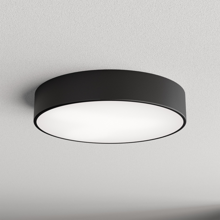 Loftlampe med sensor CLEO 3xE27/24W/230V diam. 40 cm sort