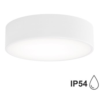 Loftlampe med sensor til badeværelse CLEO 2xE27/24W/230V diam. 30 cm hvid IP54