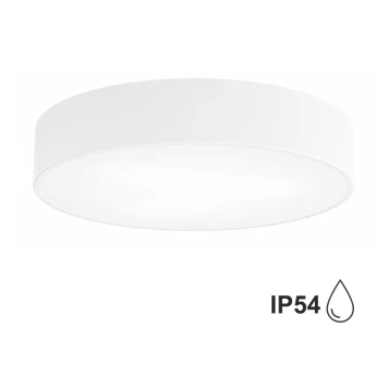 Loftlampe med sensor til badeværelse CLEO 3xE27/24W/230V diam. 40 cm hvid IP54