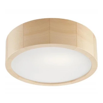 Loftlampe NATURAL 1xE27/60W/230V ø 27 cm fyrretræ - FSC certificeret