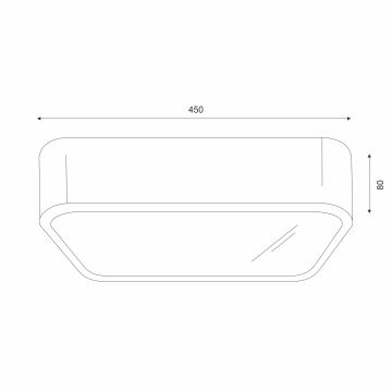 Loftlampe NATURAL SQUARE 4xE27/15W/230V 45x45 cm fyrretræ