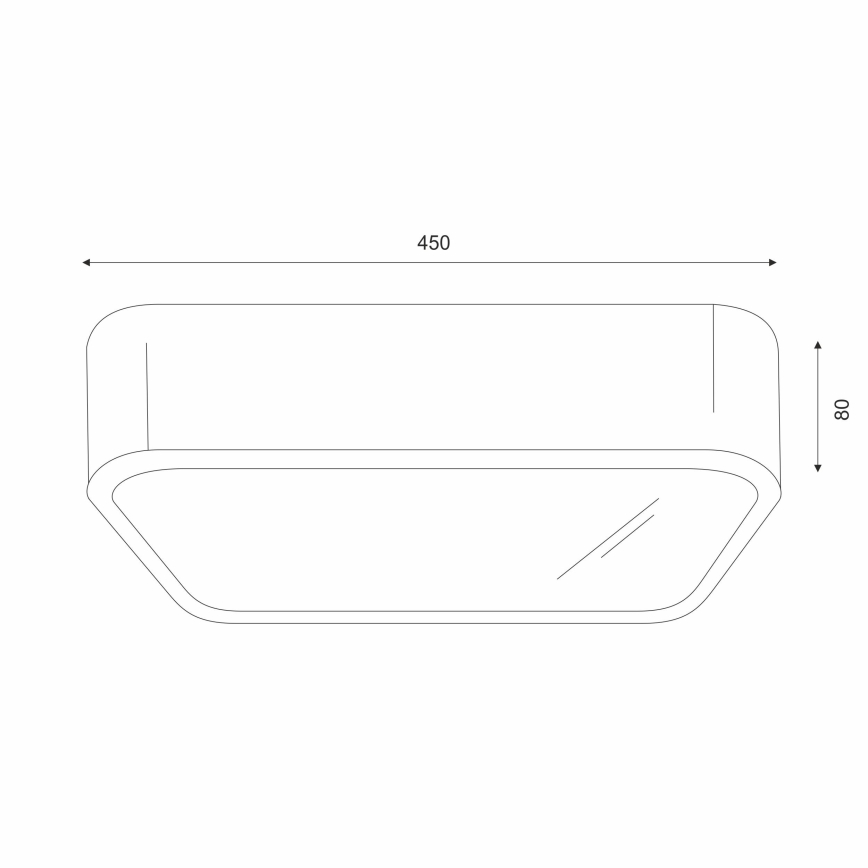 Loftlampe NATURAL SQUARE 4xE27/15W/230V 45x45 cm fyrretræ