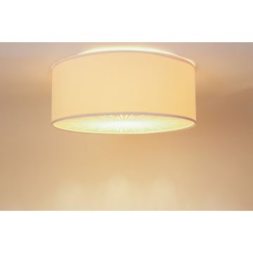 Loftlampe RAYS 2xE27/60W/230V diameter 60 cm beige