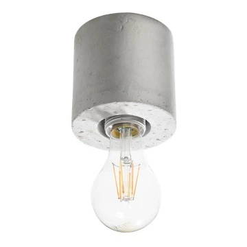 Loftlampe SALGADO 1xE27/60W/230V betongrå