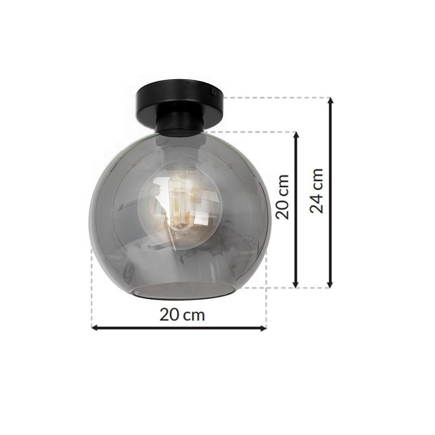 Loftlampe SOFIA 1xE27/60W/230V sort