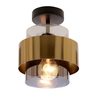 Loftlampe SPIEGA 1xE27/60W/230V guldfarvet/sort