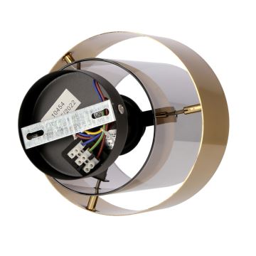 Loftlampe SPIEGA 1xE27/60W/230V guldfarvet/sort