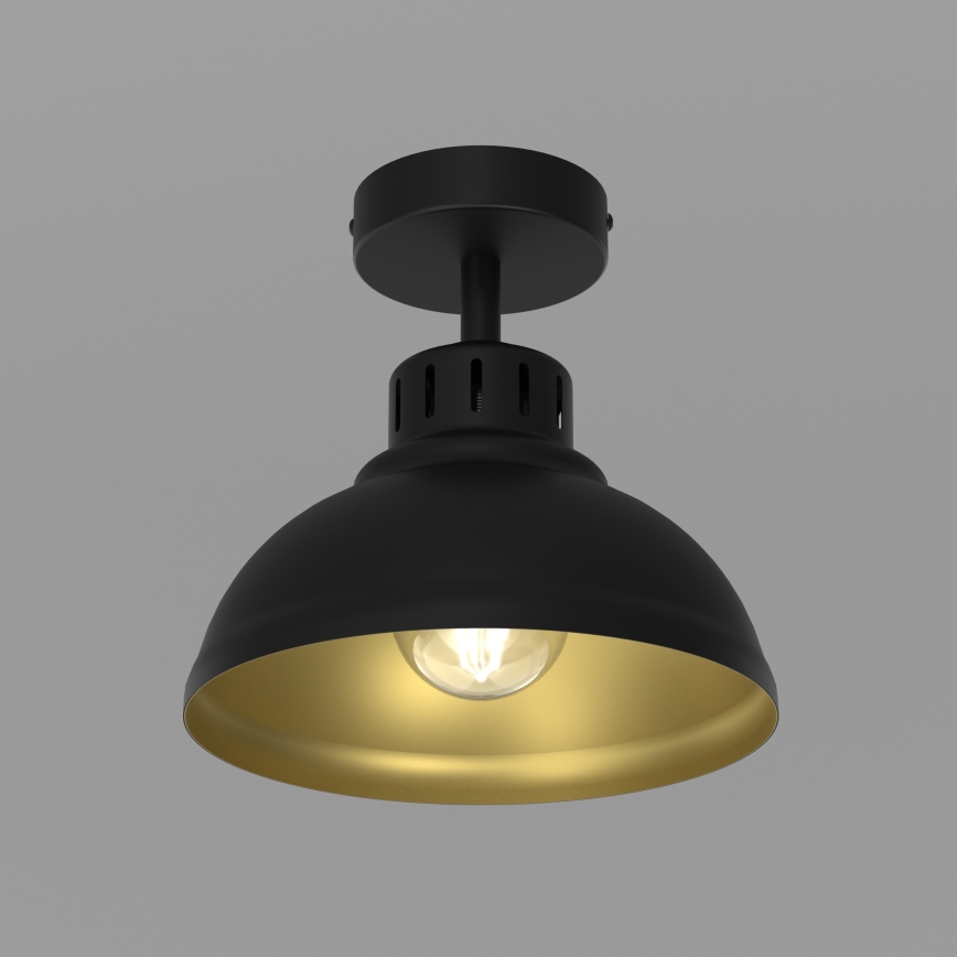 Loftlampe SVEN 1xE27/15W/230V sort/gylden