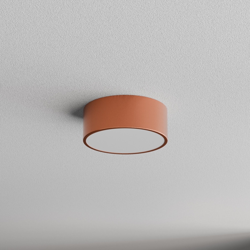 Loftlampe til badeværelse CLEO 1xE27/24W/230V diameter 20 cm kobber IP54