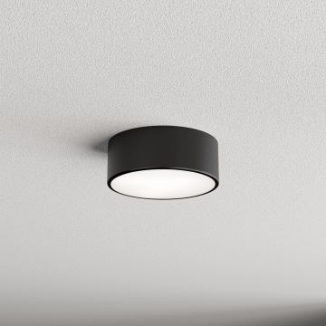 Loftlampe til badeværelse CLEO 1xE27/24W/230V diameter 20 cm sort IP54