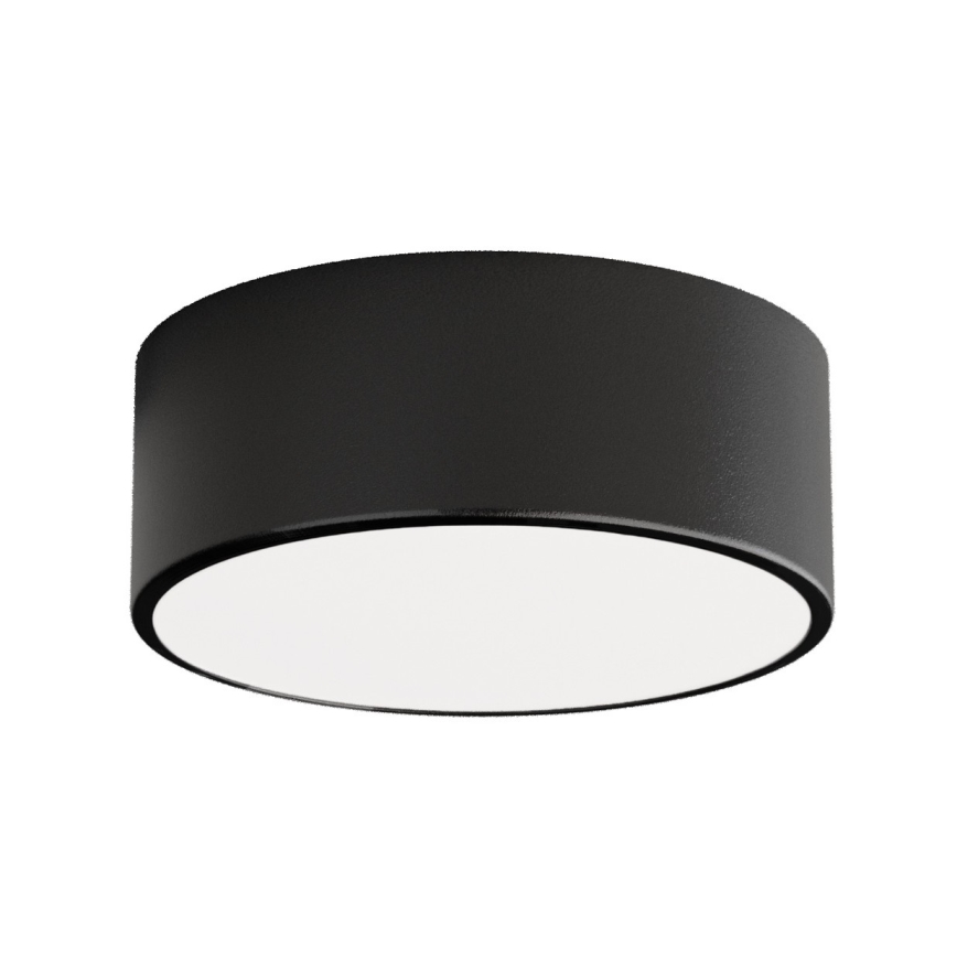 Loftlampe til badeværelse CLEO 1xE27/24W/230V diameter 20 cm sort IP54