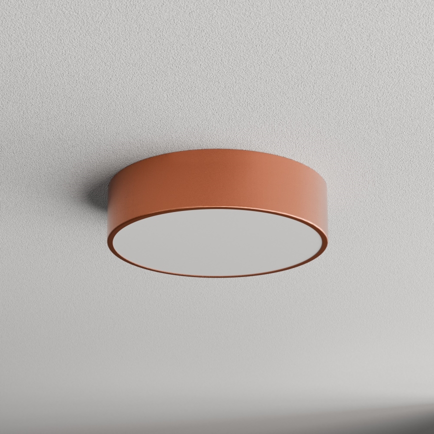 Loftlampe til badeværelse CLEO 2xE27/24W/230V diam. 30 cm kobberfarvet IP54