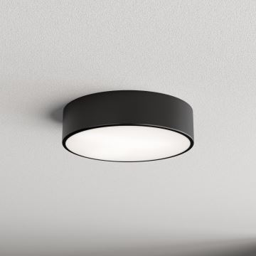 Loftlampe til badeværelse CLEO 2xE27/24W/230V diam. 30 cm sort IP54