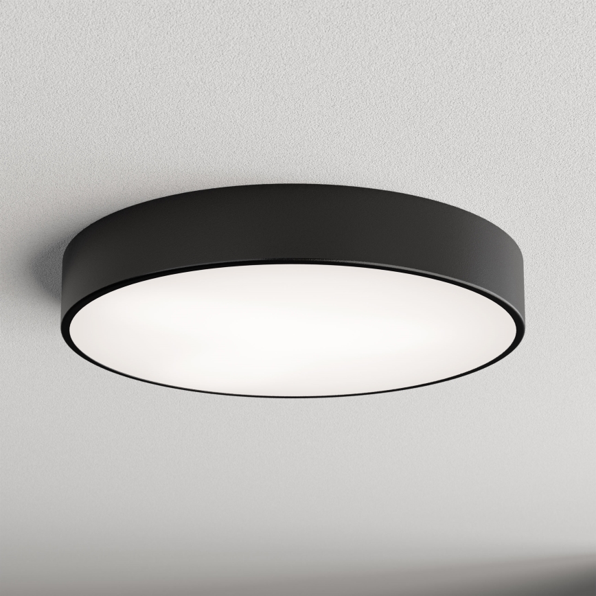 Loftlampe til badeværelse CLEO 4xE27/24W/230V diameter 50 cm sort IP54