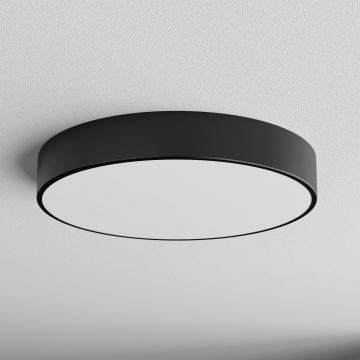 Loftlampe til badeværelse CLEO 4xE27/24W/230V diameter 50 cm sort IP54