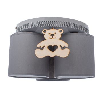 Loftlampe til børn BEAR 3xE27/60W/230V