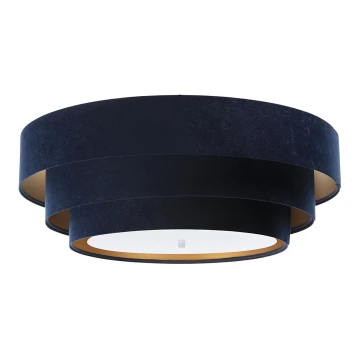 Loftlampe TRINITI 2xE27/60W/230V blå/guldfarvet