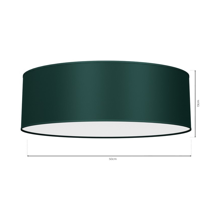 Loftlampe VERDE 3xE27/60W/230V diam. 50 cm grøn