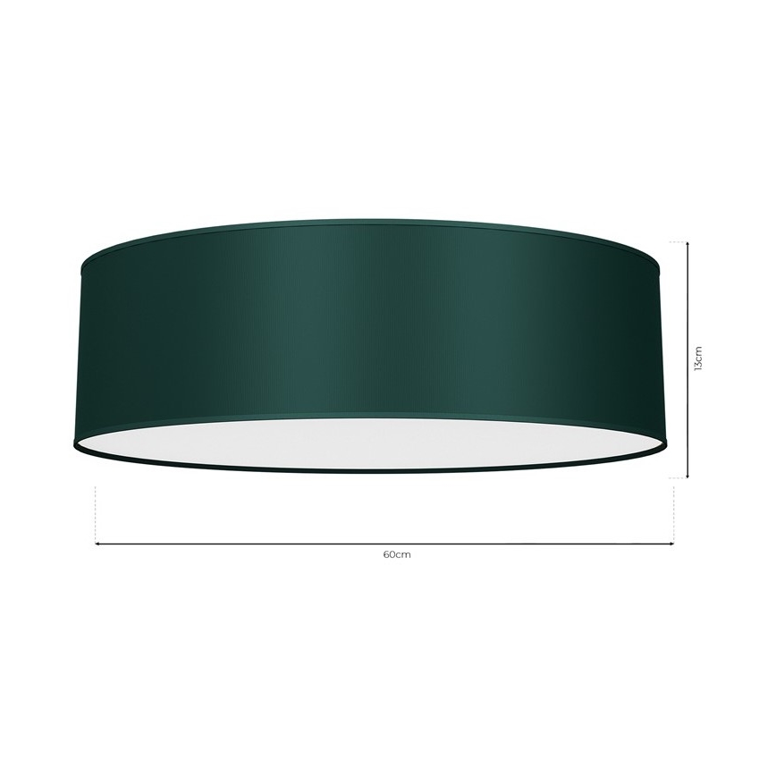Loftlampe VERDE 3xE27/60W/230V diam. 60 cm grøn
