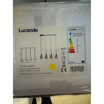 Lucande - Pendel ABLY 4xE14/40W/230V