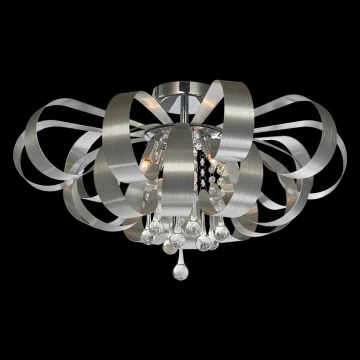 Luxera 64410 - Monteret krystal lysekrone RIBBON CRYSTAL 6xG9/33W/230V