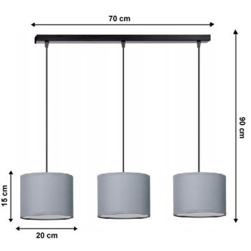 Lysekrone i en snor TUZ 3xE27/60W/230V