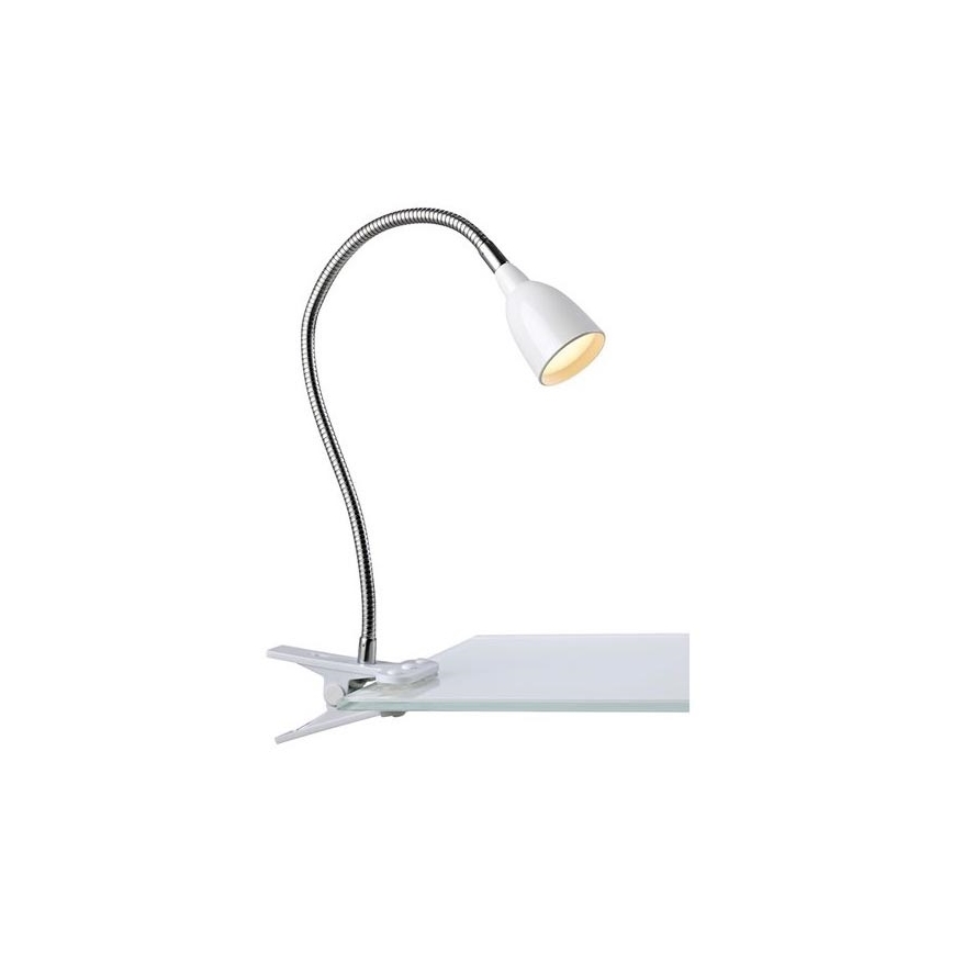 Markslöjd 106091 - LED bordlampe med klemme TULIP LED/3W/230V hvid