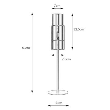 Markslöjd 108559 - Bordlampe TUBO 1xE14/40W/230V 50 cm sort