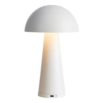 Markslöjd 108656 - LED lampe dæmpbar og genopladelig FUNGI LED/1,5W/5V IP44 hvid