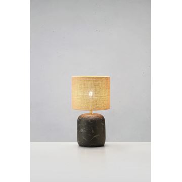 Markslöjd 108683 - Bordlampe MONTAGNA 1xE14/40W/230V 32 cm beige/sort