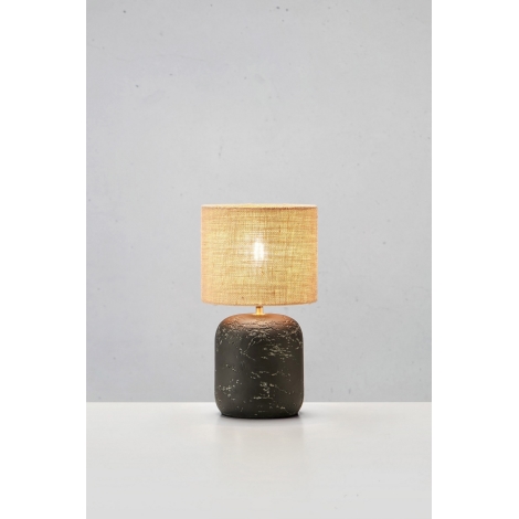 Markslöjd 108684 - Bordlampe MONTAGNA 1xE14/40W/230V 45 cm beige/sort