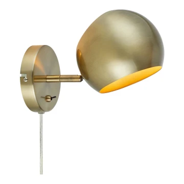 Markslöjd 108754 - Væglampe EDGAR 1xE14/40W/230V guldfarvet