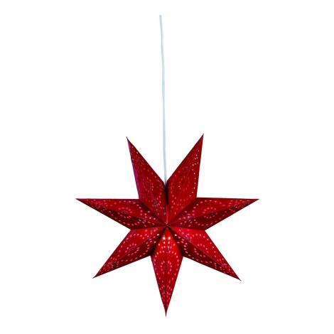 Markslöjd 700122 - Juledekoration SATURNUS 1xE14/25W/230V diameter 45 cm rød