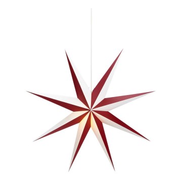 Markslöjd 704523 - Julepynt ALVA 1xE14/25W/230V rød/hvid 75 cm