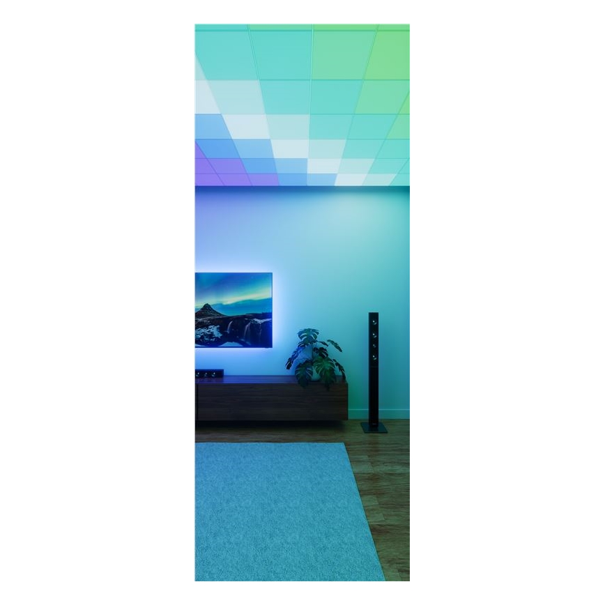Nanoleaf - SÆT 3x Loftlampe m. RGBW-farver dæmpbar SKYLIGHT 1xLED/18W/230V + 2xLED/16W/230V 2700-6500K Wi-Fi