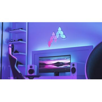 Nanoleaf - SADA - 10x LED panel dæmpbar RGB TREKANTER LED/0,5W/230V Wi-Fi