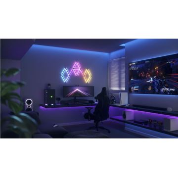 Nanoleaf - Udvidelsessæt 3x LED RGBW Dæmpbar skinne LINES LED/2W/230V 1200-6000K Wi-Fi