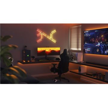 Nanoleaf - SÆT 9x LED RGBW Dæmpbar skinne LINES LED/2W/230V 1200-6000K Wi-Fi