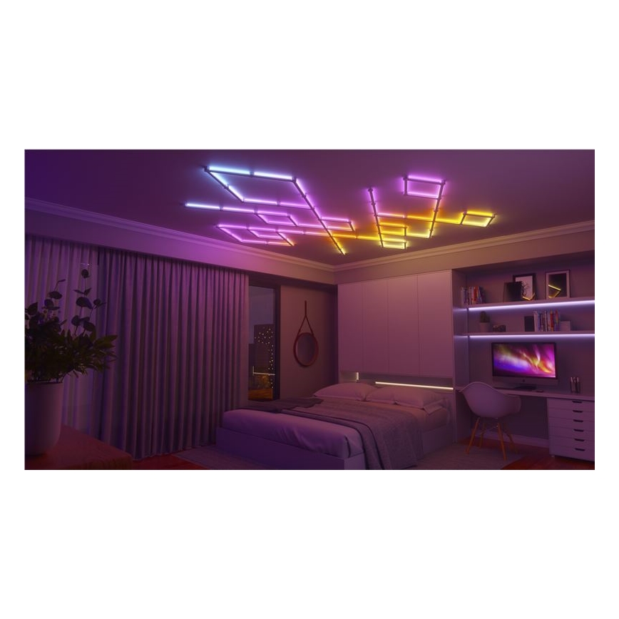 Nanoleaf - SÆT 9x LED RGBW Dæmpbar skinne LINES LED/2W/230V 1200-6000K Wi-Fi