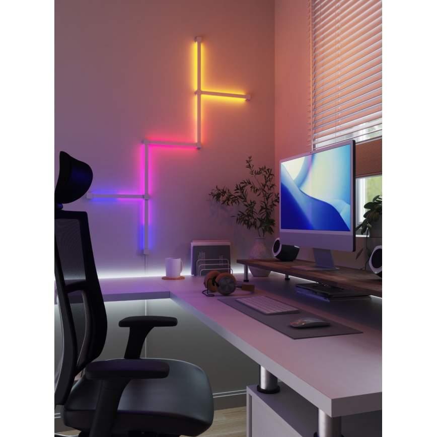 Nanoleaf - SÆT 4x LED RGBW Dæmpbar skinne LINES LED/2W/230V 1200-6000K Wi-Fi