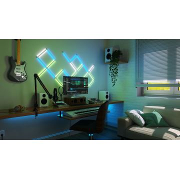 Nanoleaf - SÆT 4x LED RGBW Dæmpbar skinne LINES LED/2W/230V 1200-6000K Wi-Fi