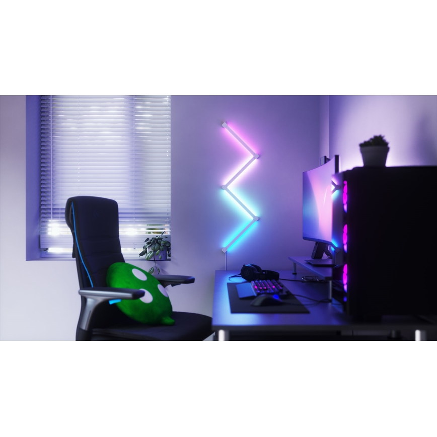 Nanoleaf - SÆT 4x LED RGBW Dæmpbar skinne LINES LED/2W/230V 1200-6000K Wi-Fi