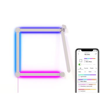 Nanoleaf - SÆT 4x LED RGBW Dæmpbar skinne LINES LED/2W/230V 1200-6000K Wi-Fi