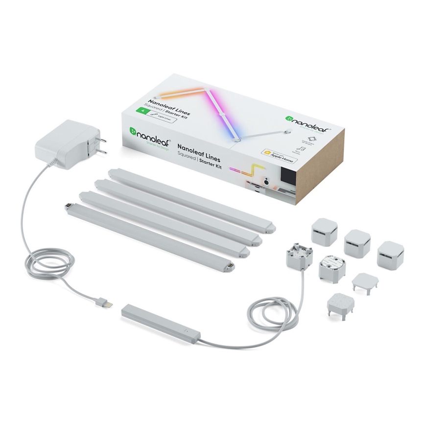 Nanoleaf - SÆT 4x LED RGBW Dæmpbar skinne LINES LED/2W/230V 1200-6000K Wi-Fi