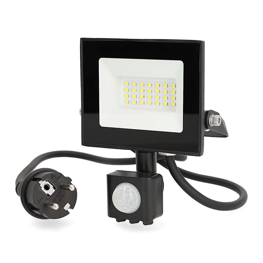 LED projektør med sensor LED/20W/230V 4000K IP44