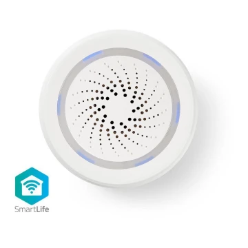 Nedis WIFISI10CWT − Wi-Fi Sirenealarm / ringetone / 5V 8dB