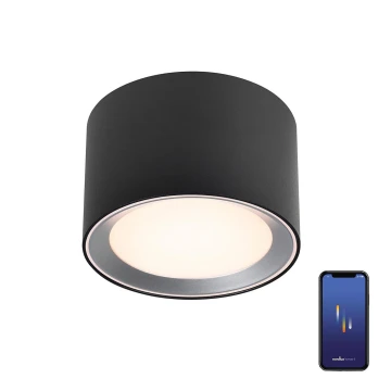 Nordlux - LED Dæmpbar badeværelse spotlampe LANDON SMART LED/8W/230V 2700-6500K IP44 sort