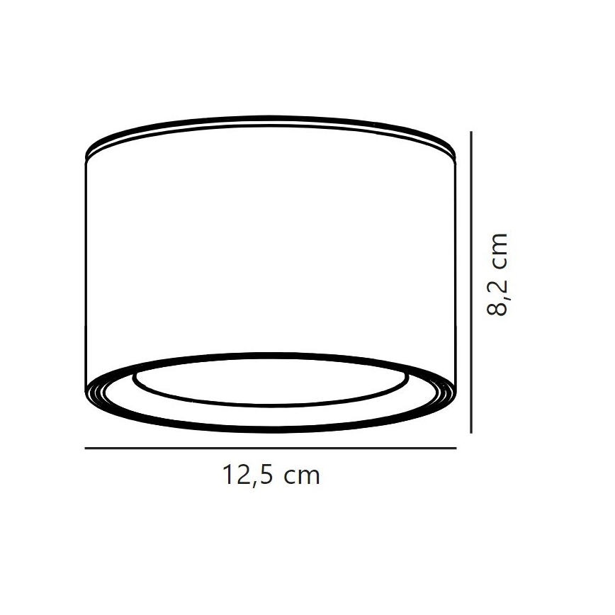 Nordlux - LED spotlampe til badeværelse LANDON LED/6,5W/230V IP44 sort