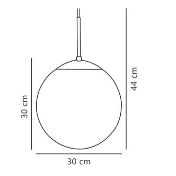 Nordlux - Pendel CAFE 1xE27/25W/230V diameter 30 cm