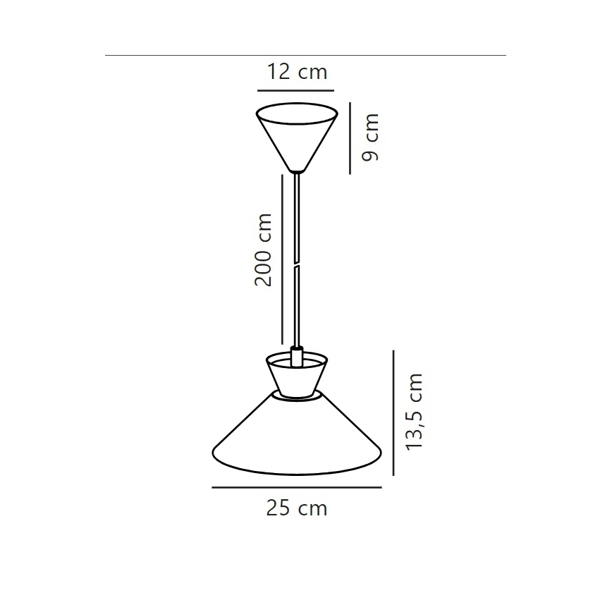 Nordlux - Pendel DIAL 1xE27/40W/230V hvid